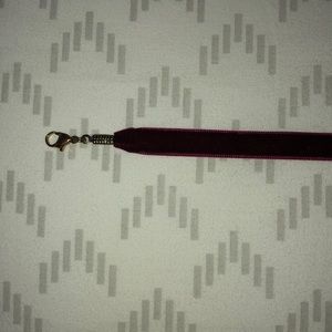 deep purple/pink velvet choker from target